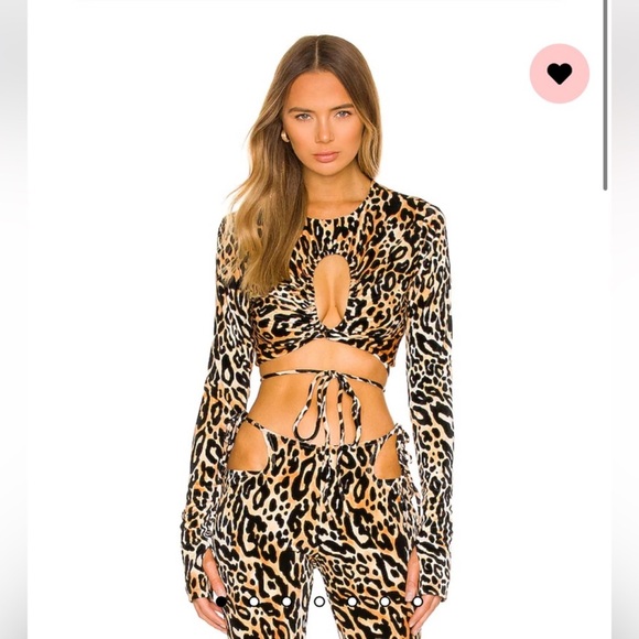 Revolve h:ours two piece animal print set worn once - Picture 4 of 7